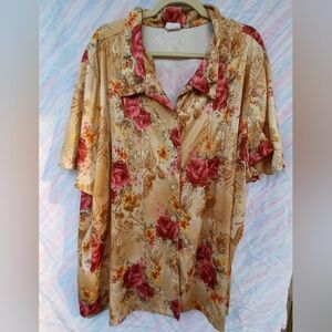 Vintage Floral Blouse by Roaman's